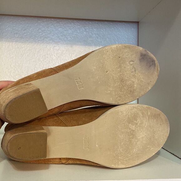 Coconuts by Matisse Tan Suede Western Ankle Booties 7.5 Boho Cowgirl Festival - Picture 15 of 15